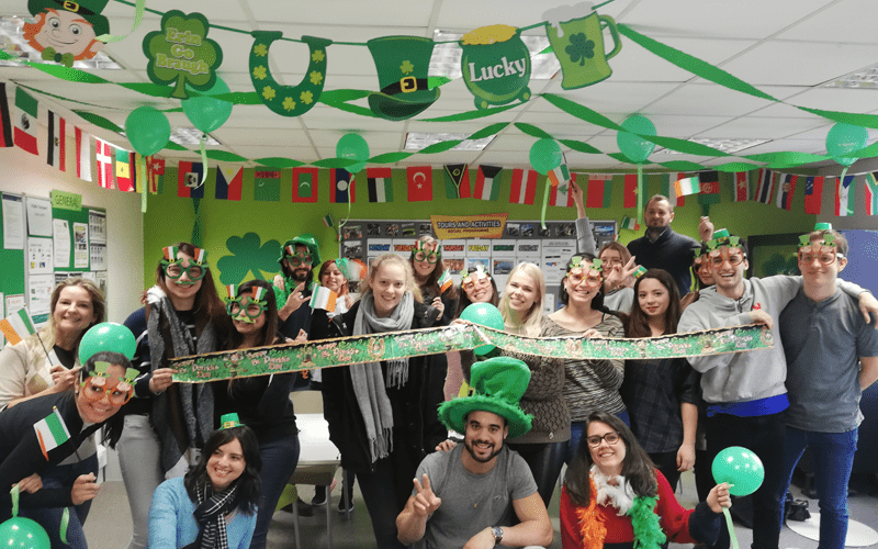 ATC Dublin English Language School - International Students Enjoying St Patricks Day
